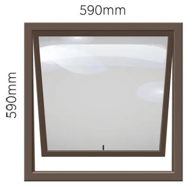 PT66 - Casement 28 Top Hung Window (590x590)